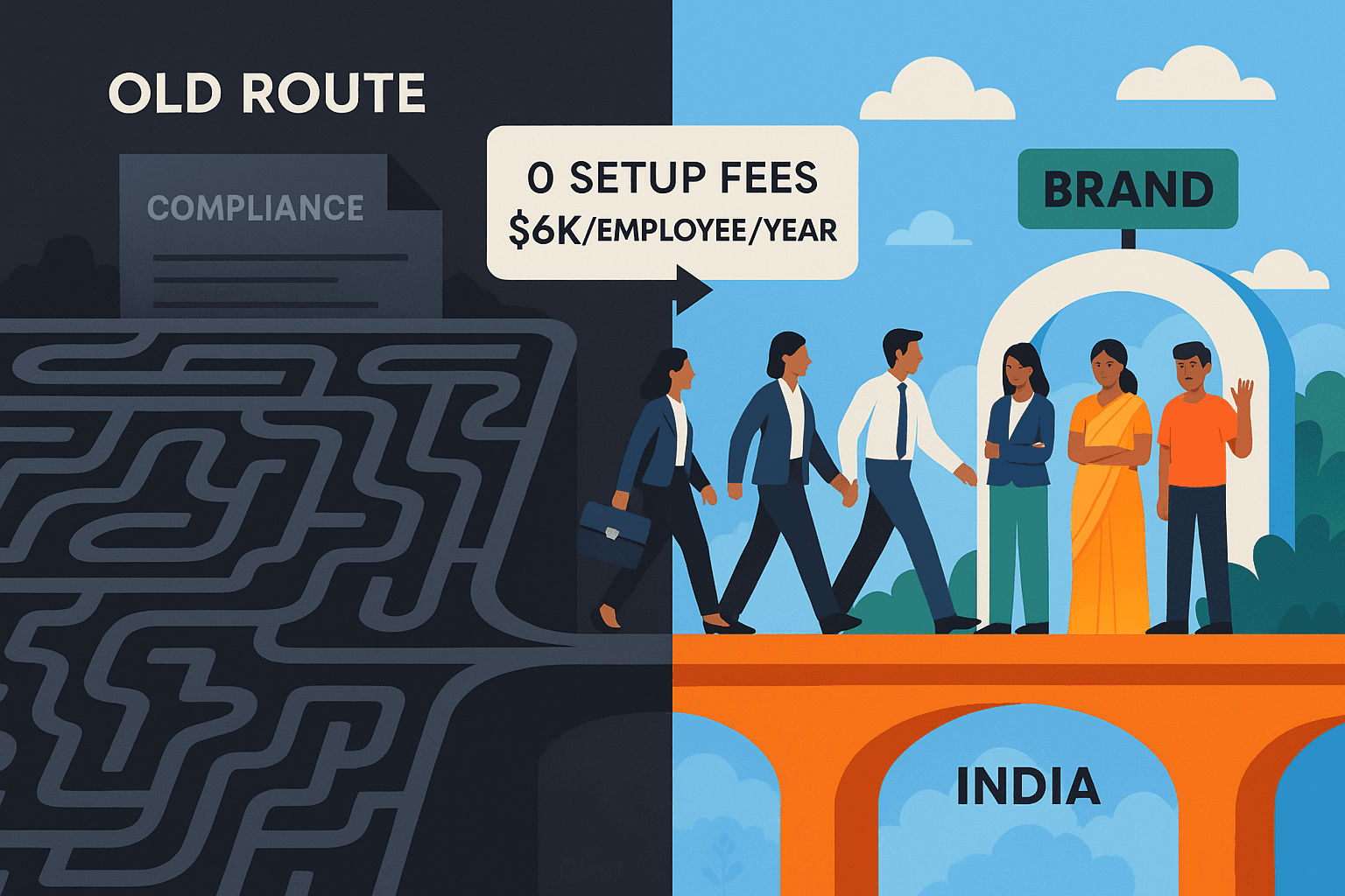 Foreign company registration alternatives for companies hiring in India